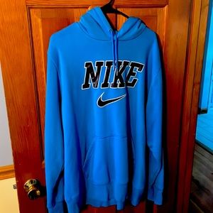 Light blue color Nike swoosh sweatshirt. Hardly ever worn. Mint condition. XXL